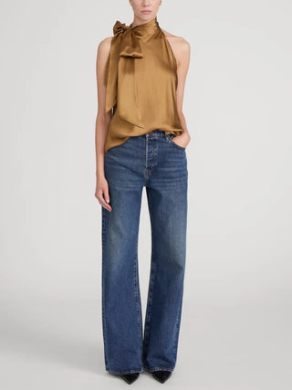 Frame The Ribbon Top, Dark Gold