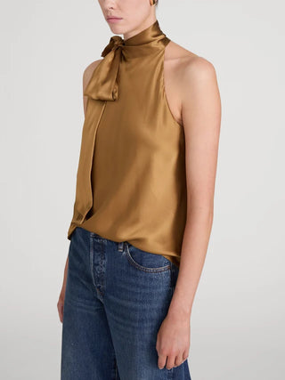 Frame The Ribbon Top, Dark Gold