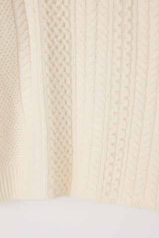 Moussy Vintage MV Panel Cable Po, Ivory