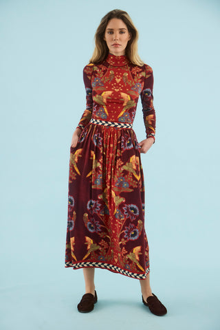 TS Hunter Bell Connor Top, Birds of a Feather Maroon