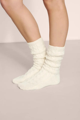 Eberjey Cozy Socks, Ivory