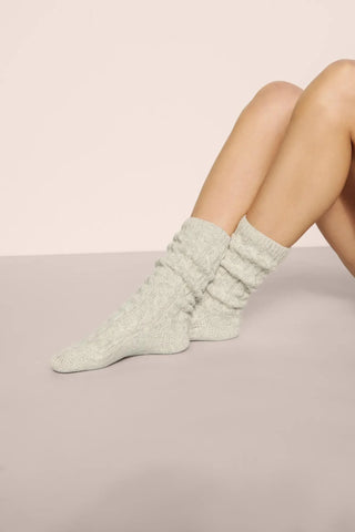 Eberjey Cozy Socks, Light Heather Grey