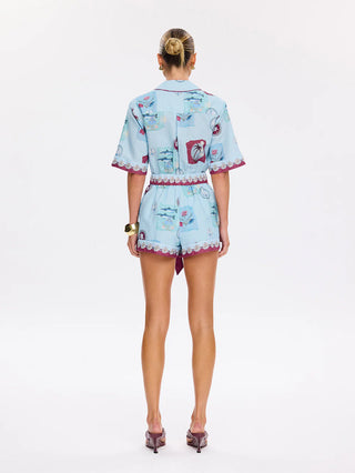 Kivari Sintra Playsuit, Blue