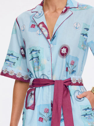 Kivari Sintra Playsuit, Blue