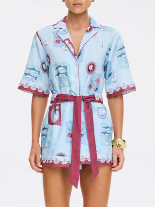 Kivari Sintra Playsuit, Blue