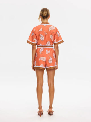 Kivari Ezra Playsuit, Coral