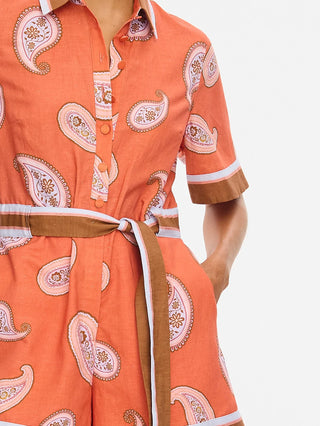 Kivari Ezra Playsuit, Coral