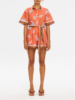 Kivari Ezra Playsuit, Coral