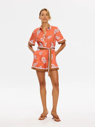 Kivari Ezra Playsuit, Coral
