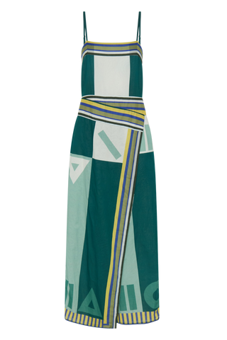 Ilio Nema Aethra Dress, Green Sarong Voile