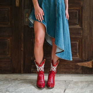 TS Fraulein Boot Co Thunderbird Cowboy Boot, Red