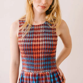 Sunshine Tienda Jane Dress, Cabernet Gingham