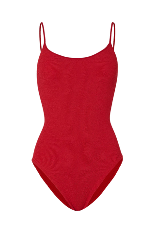 Hunza G Coverage Pamela Swimsuit, Red