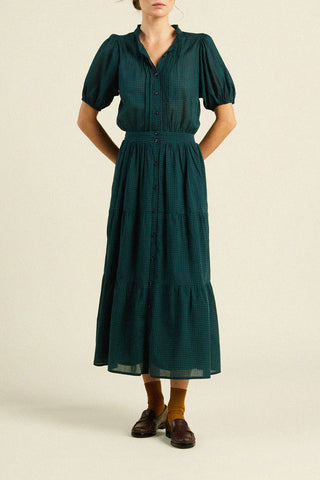 Trovata Blair Dress, Sea Pine Check