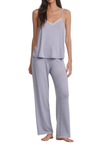 TS Eberjey Frida Cami Pant PJ Set, Lavender Ivory