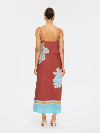 Kivari Enzo Midi Dress, Maroon