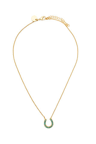 TS Christina Greene Lucky Horseshoe Turquoise Necklace