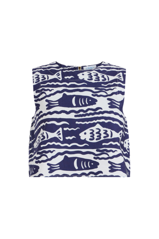 Livro Crop Top, Fish Print