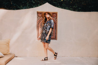 Cleobella Mische Mini Dress, Black