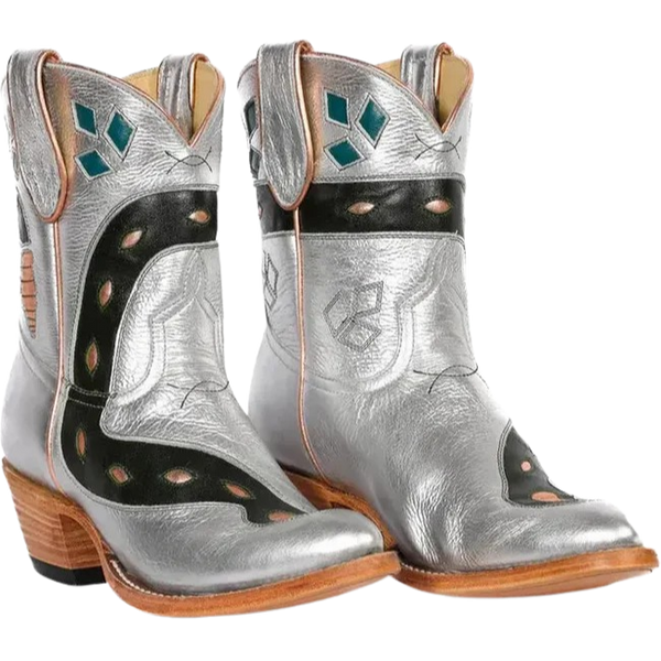 Fraulein Women's Cowboy Boot, Silver Sneaky Snake – Monkee's of