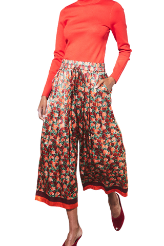 Hunter Bell Whisper Pant, Crimson Blossom