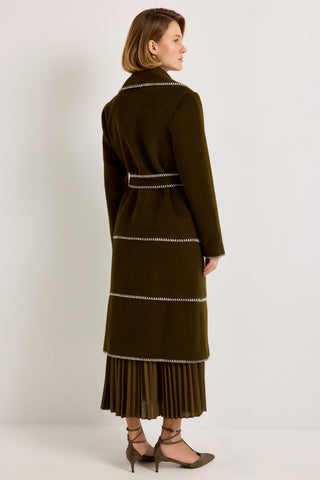 Marie Oliver Chloe Coat, Juniper Green