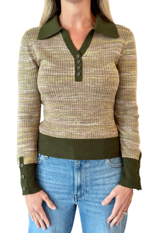 Kerisma Chiles Top, Olive Multi