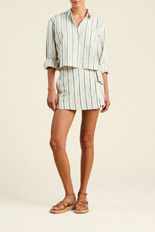 Trovata Gracia Skort, Verde Stripes