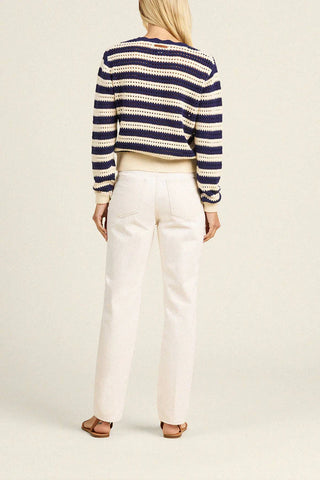 Trovata Ryann Sweater, Navy Stripe