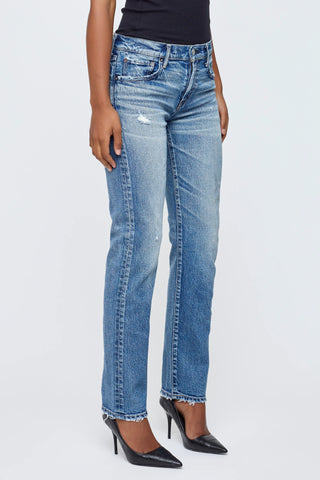 Moussy Vintage MV Linden Slim Straight, Blue