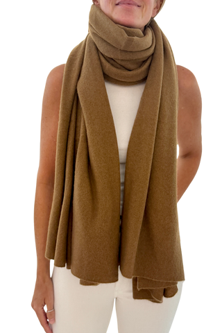 White & Warren Cashmere Travel Wrap, Cedarwood