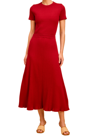 OBL Gerty Skirt, Crimson