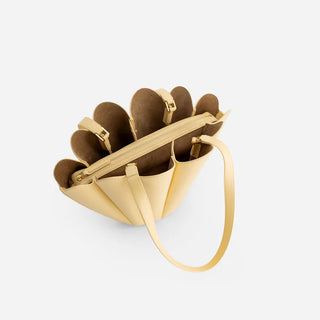 Mlouye Mini Seashell Tote, Butter