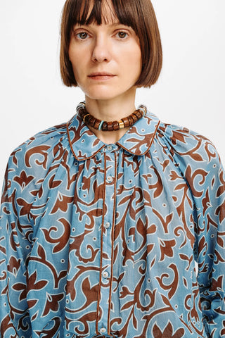 Carolina K Alice Top, Autumn Vine Blue