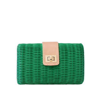 Kayu Lou Clutch, Green