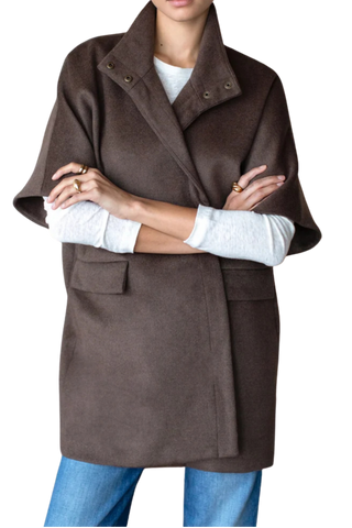 Emerson Fry Layering Jacket, Bitter Chocolate Wool Cashmere