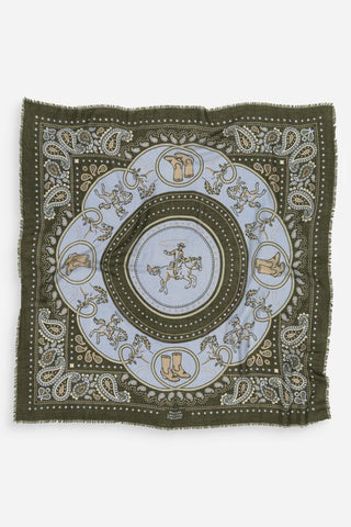 Maison Lecomte Flament Scarf, Rodeo Olive WC