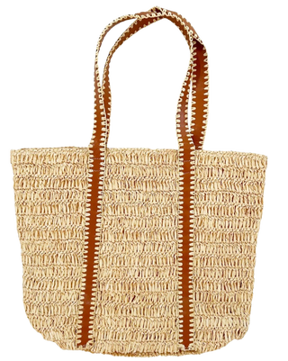 The Marlowe Raffia Tote