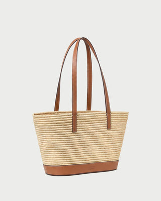 Loeffler Randall Adler Mini Straw Basket Bag, Natural Cognac