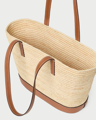 Loeffler Randall Adler Mini Straw Basket Bag, Natural Cognac