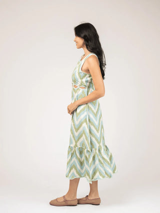 Beau & Ro Lina Dress, Terrain Ikat