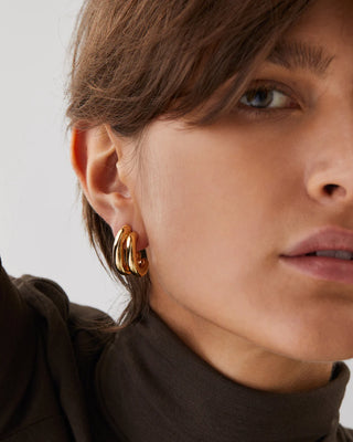 Jenny Bird Florence Earrings, High Polish Gold