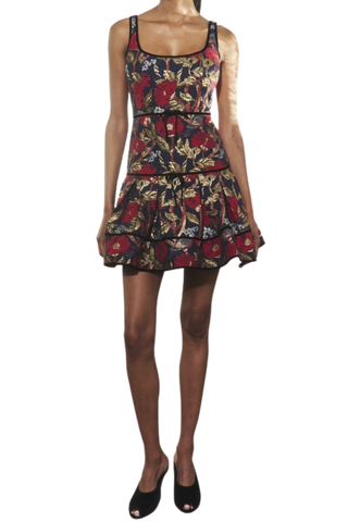 Hunter Bell Rosalind Dress, Palais Floral Gold