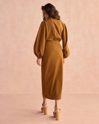 Omika Avery Midi, Solid Cinnamon