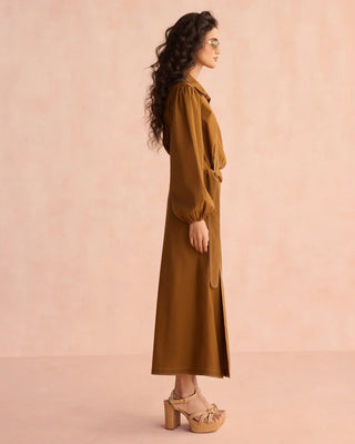 Omika Avery Midi, Solid Cinnamon