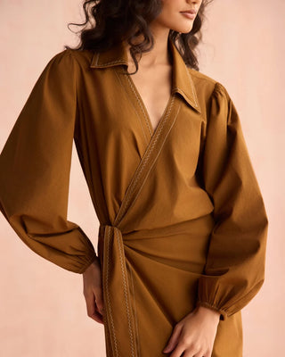 Omika Avery Midi, Solid Cinnamon