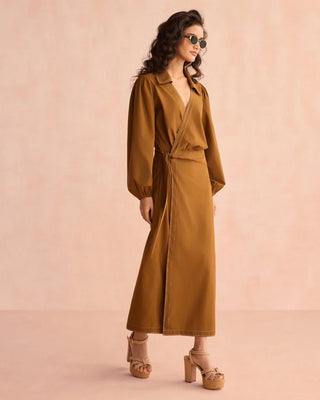 Omika Avery Midi, Solid Cinnamon