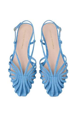Loeffler Randall Devon Lattice Slingback Sandal, Cornflower Blue