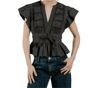 Love the Label Madelyn Top, Black