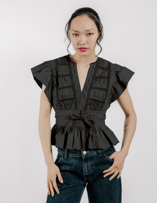 Love the Label Madelyn Top, Black